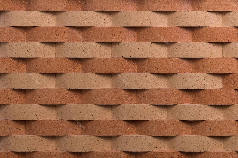 اجر نسوز حصیری؛ قهوه ای قرمز نارنجی ابعاد (20*10 30*20) سانتی متر