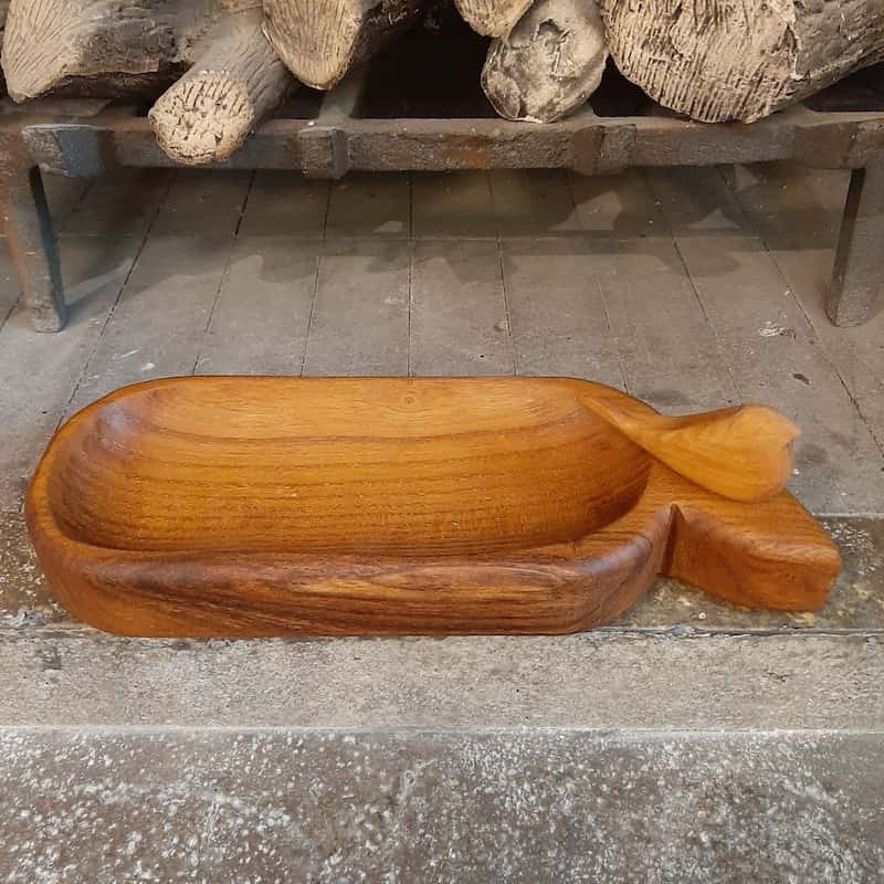 ظروف چوبی اجیل خوری؛ سینی کاسه بشقاب 2 نوع دست ساز شرکتی