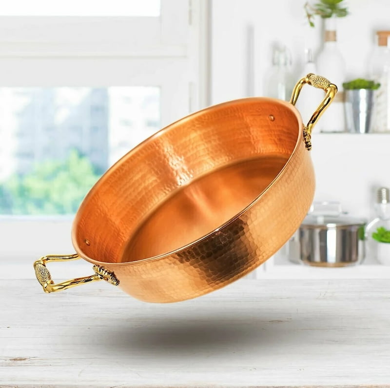 ظروف مسی ذغالی؛ سنگین ضخیم پخش یکنواخت گرما جذب Calcium