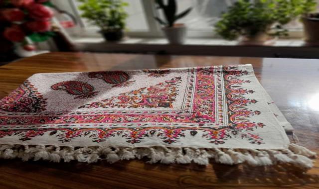 سفره قلمکار بزرگ؛ زیبا کیفیت بالا نقش نگارهای عالی سنتی the table