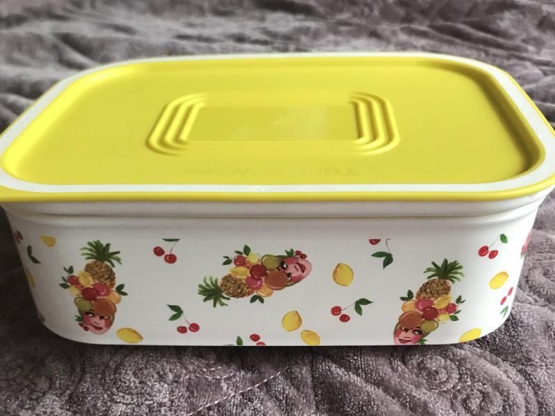 ظروف پلاستیکی فانتزی؛ مسافرتی فشرده بسته بندی سبزیجات 2 رنگ سفید صورتی