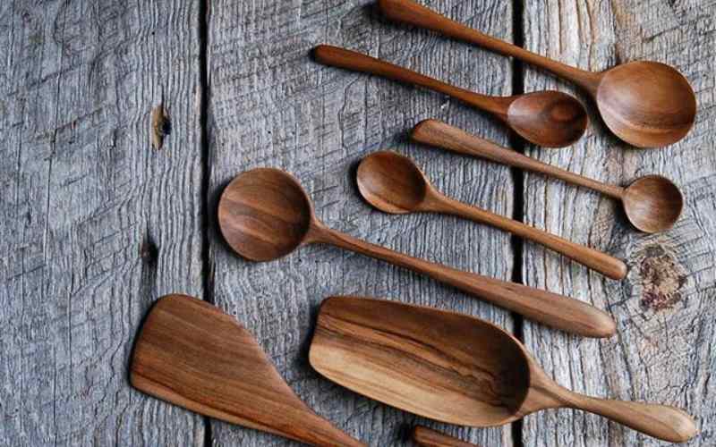 قاشق چوبی فانتزی؛ بامبو مستحکم برابر فشار سطح smooth