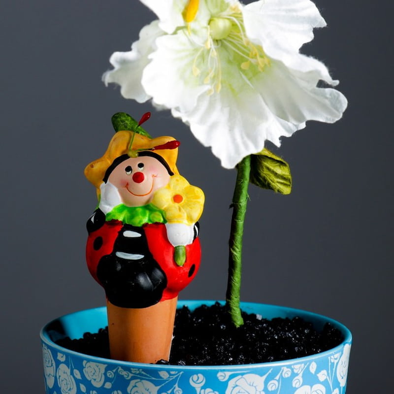 آبخوان باغی؛ سرامیکی سفالی آبیاری دقیق 2 سایز کوچک بزرگ