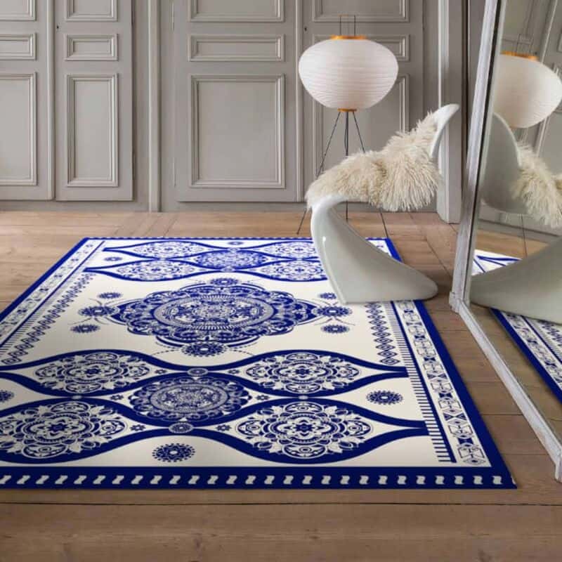 روفرشی کشدار شانل (کاور فرش) مستطیل مربع دایره مخمل fantasy