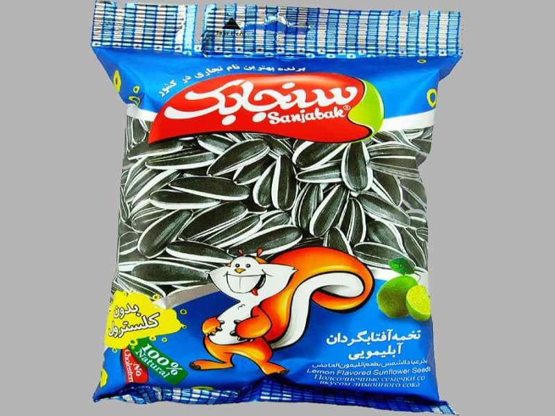 تخمه آفتابگردان لیمویی سنجابک؛ درمان کبدچرب حاوی (فیبر زینک منگنز)