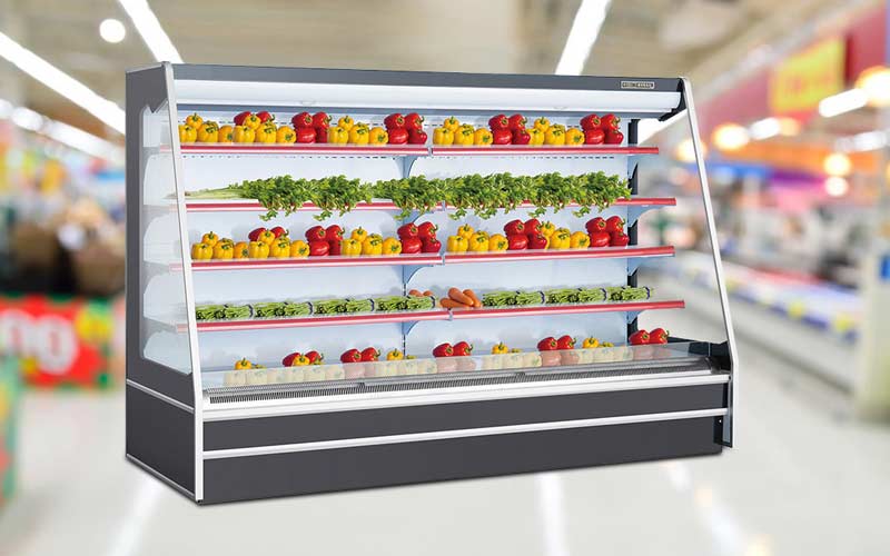 یخچال ویترینی استیل سرما؛ بدنه استیل شیشه ضد خش جادار Industrial refrigerator