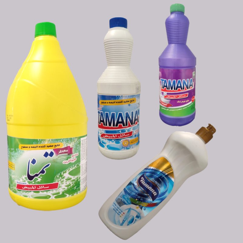 محصولات شوینده تمنا؛ مایع اسیدی غلیظ 2 رایحه لیمو سیب Tamana