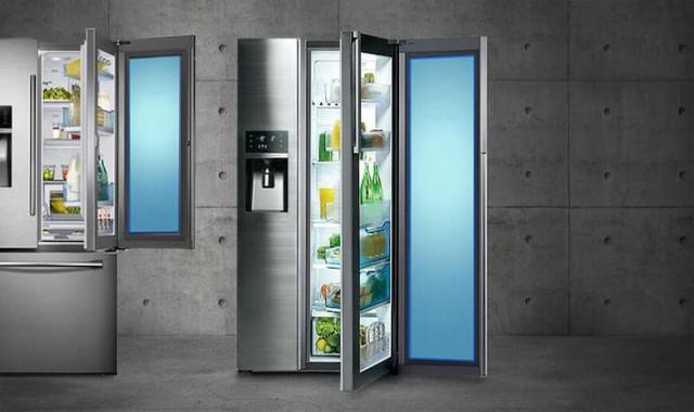 یخچال ویترینی خانگی؛ تک 2 4 درب شیشه ای لامپ LED