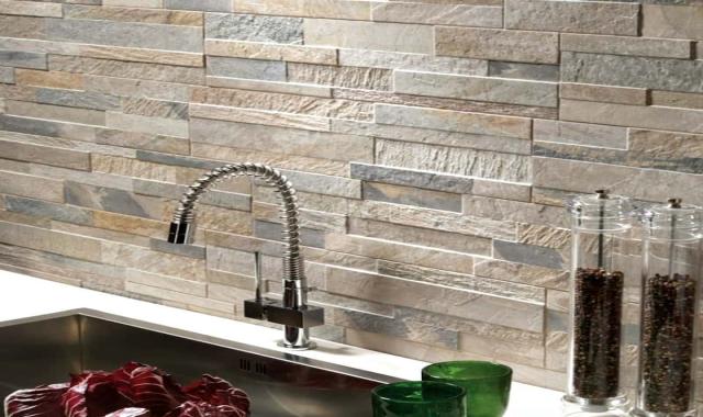 سنگ آنتیک سفید طوسی؛ سه بعدی بین کابینت نما (21*5 30*30) سانتی متر