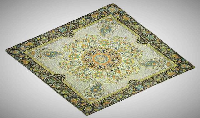 رومیزی ترمه صنایع دستی؛ یزد اصفهان ابعاد 90 تا 120 سانتی متر