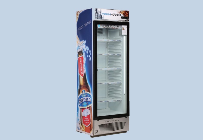 یخچال ویترینی یخ نوش؛ بدنه محکم ضد ضربه مصرف انرژی کم