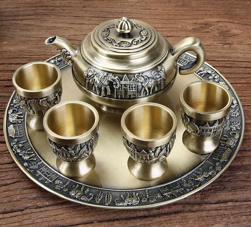 ظروف مسی عروس؛ سبک مقاومت بالا 2 نوع (سنتی صنعتی)