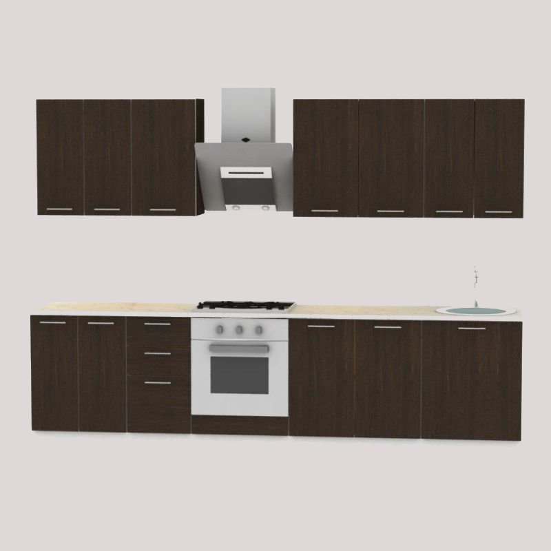 ام دی اف اشپزخانه ایرانی؛ طرح حصیری سطح صاف ضد خش MDF