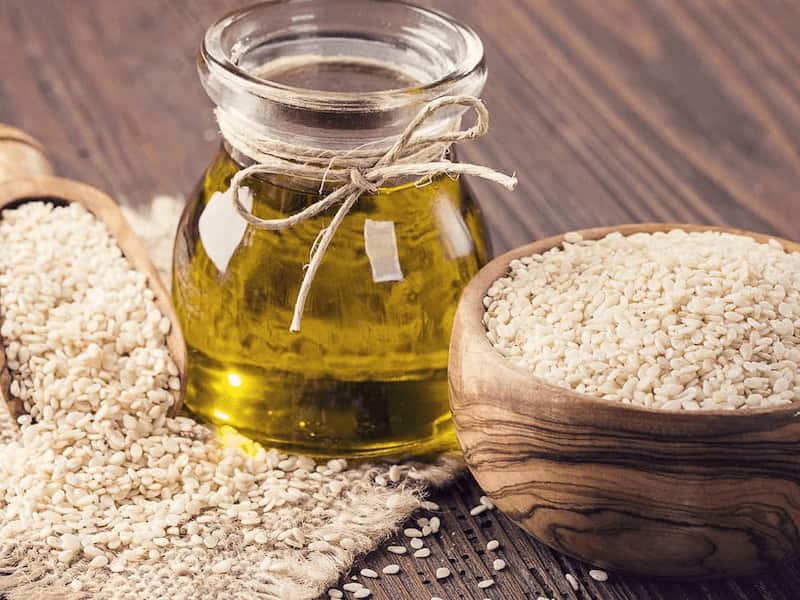 روغن ارده کنجد گلفشان؛ شفاف طبع گرم سلامت قلب حاوی کلسیم Zink