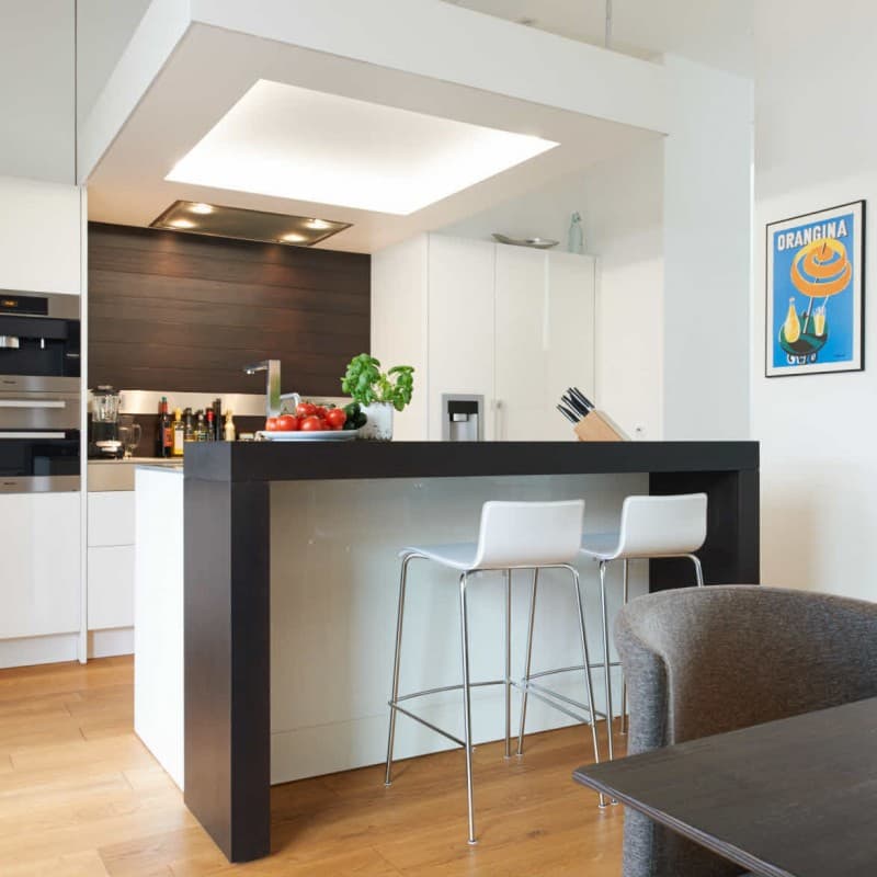 ام دی اف سقف آشپزخانه؛ پلاستیکی براق نئوپان مقاوم MDF