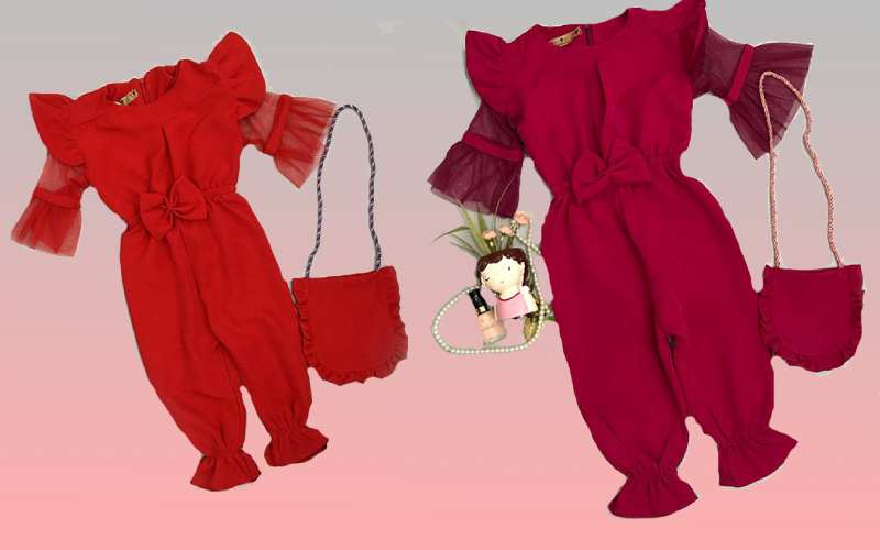 پوشاک بچه گانه شاپرک (لباس) شلوار بلوز تیشرت 2 جنس نخ پنبه