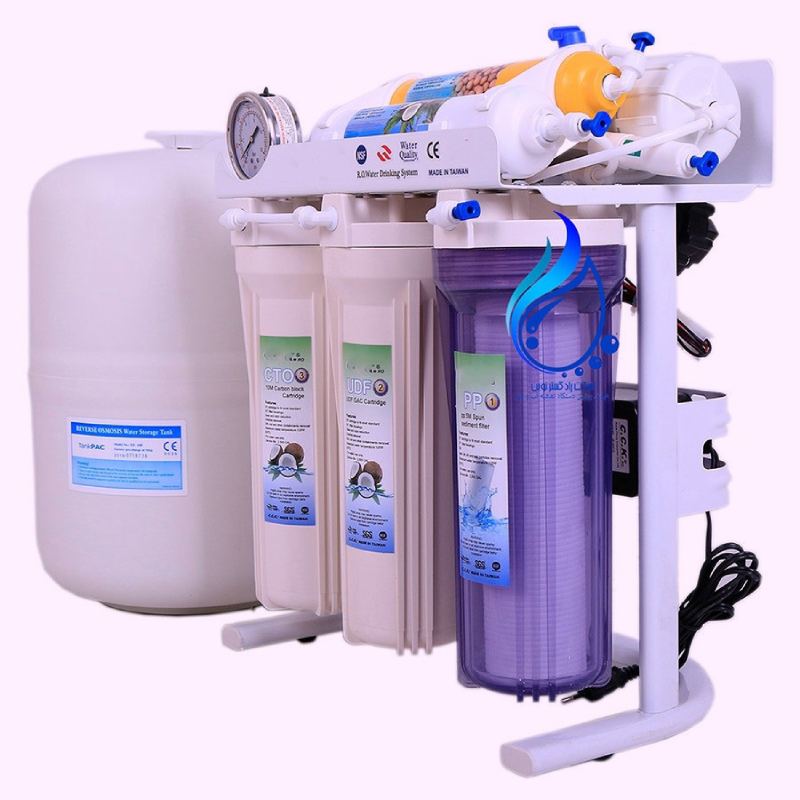 دستگاه تصفیه آب خانگی سوپرا؛ ضد زنگ نصب آسان خروجی 8 لیتر