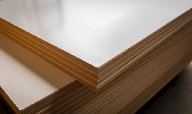 ام دی اف شیاردار؛ روکش دار سطح صاف کاربرد (کابینت قفسه چوبی)