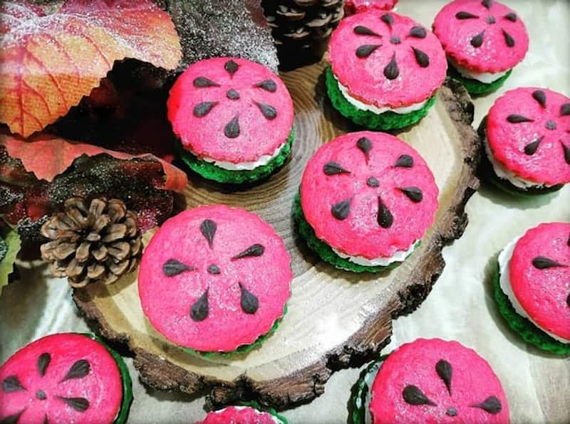 کلوچه هندوانه ای؛ سبز قرمز نرم بسته بندی (4 8) عددی