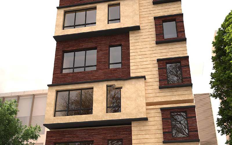 آجر نما ساختمان اصفهان؛ ساده صخره ای آنتیک مناسب راه پله