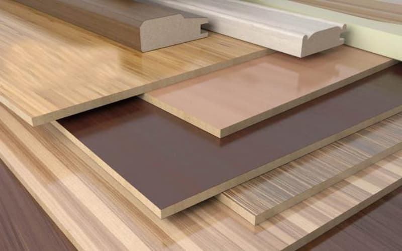 ام دی اف 6 میل رنگی؛ چوبی سنگی 2 رنگ طلایی طوسی mdf