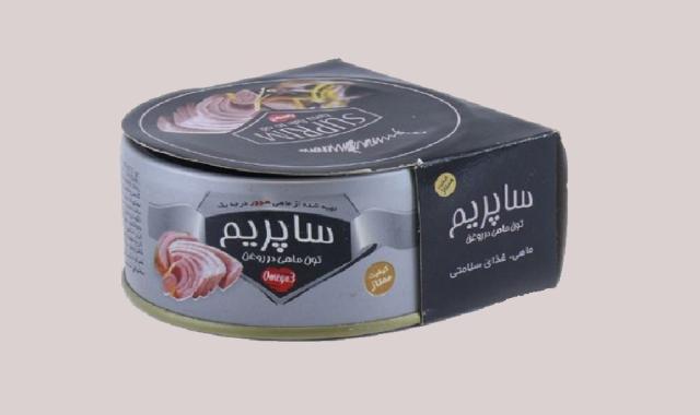 کنسرو تن ماهی ساپریم؛ ماهی هوور روغن گیاهی آسان بازشو Suprim