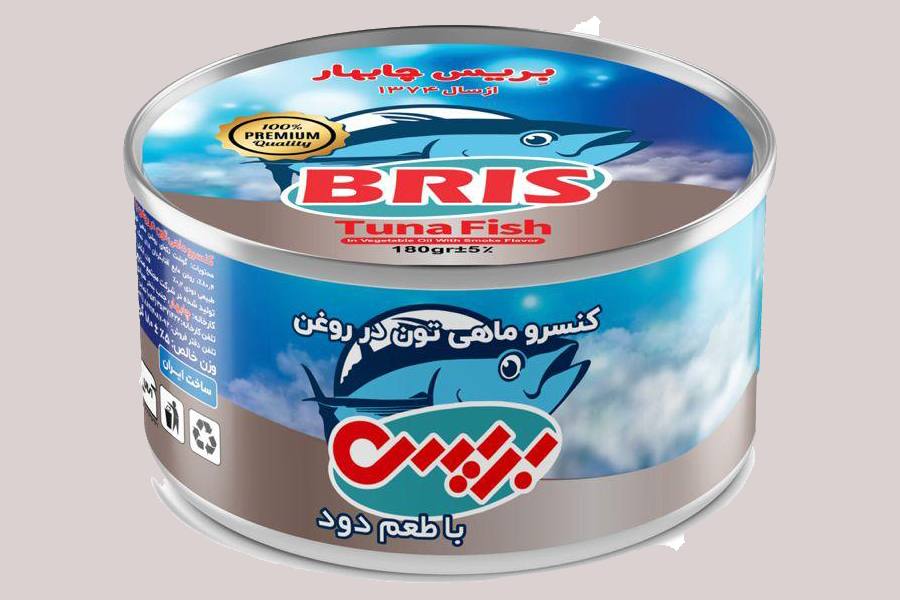 کنسرو تن ماهی ساده بریس؛ روغن گوشت تکه ای آسان بازشو 180 گرم