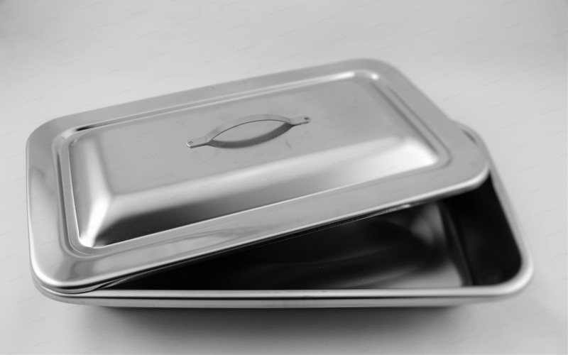 سینی دندانپزشکی اسیا؛ سفید مشکی نقره ای فاقد مواد بازیافتی