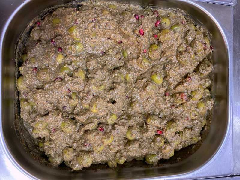 زیتون پرورده چرخ شده؛ یکدست شیرین رسیده حاوی سلنیوم Olive