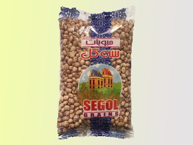 لوبیا چیتی سه گل (حبوبات) کنسرو شده خام کلاژن ساز حاوی B1 B12