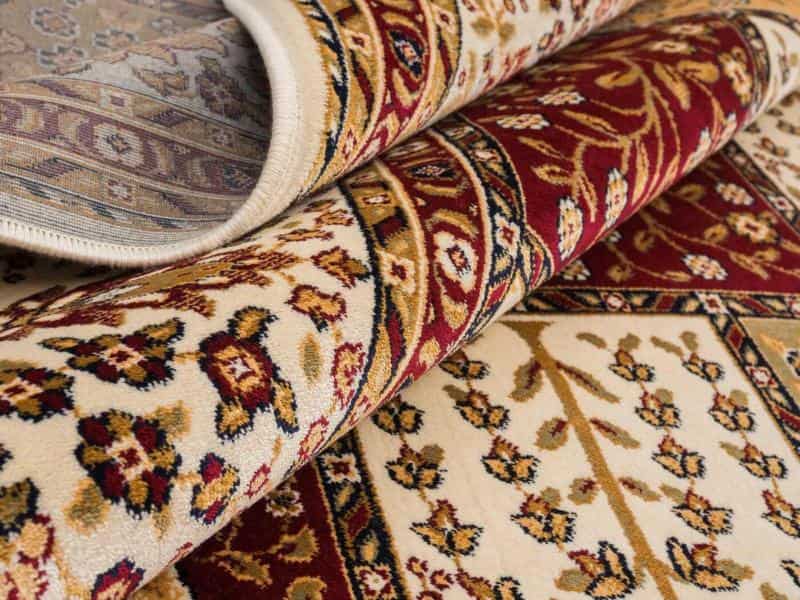 گلیم فرش دستباف کرمانشاه؛ پنبه ابریشم نخ 3 طرح (زنبق نخل لاله)