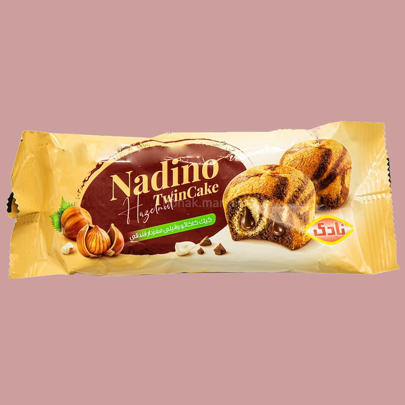 کیک و کلوچه نادی؛ ساده مغزدار 2 مدل (جعبه ایی نایلونی)