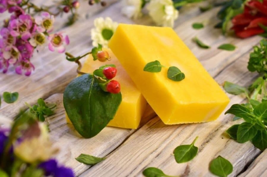 صابون زردچوبه برای لک صورت؛ طبیعی ارگانیک ضد چروک حاوی ویتامین E