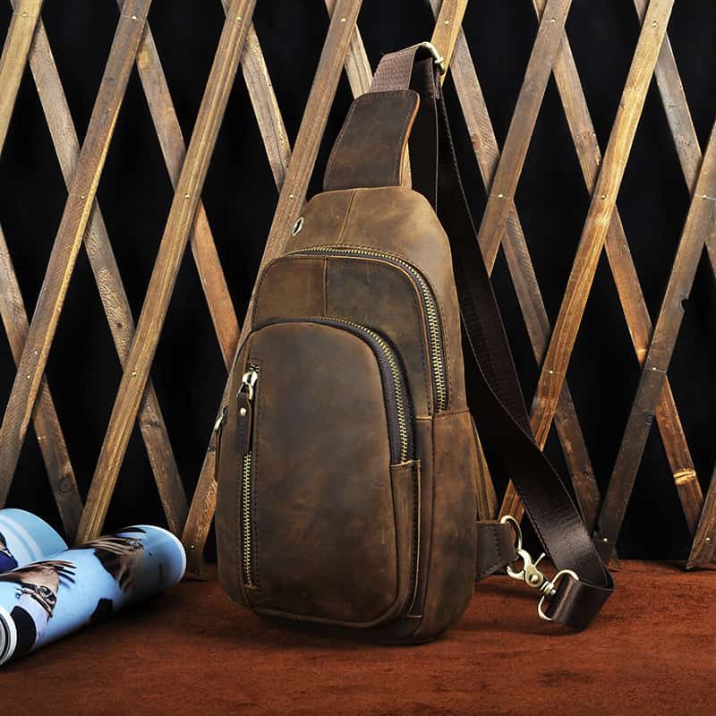 کیف چرم یه وری؛ عسلی قهوه ای زرشکی 2 نوع مصنوعی طبیعی