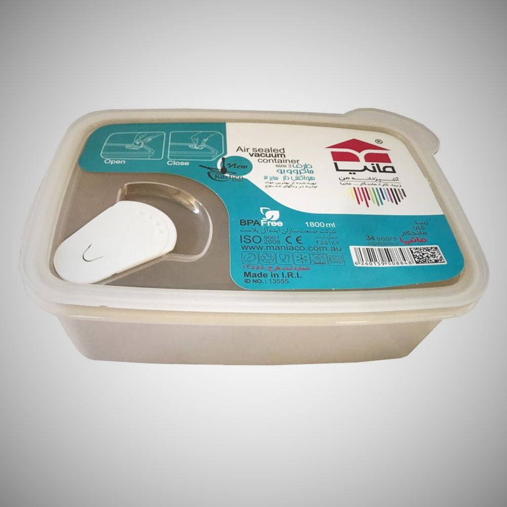 ظروف پلاستیکی مانیا؛ درب دار بدون درب 3 شکل دایره ای مربعی مستطیلی