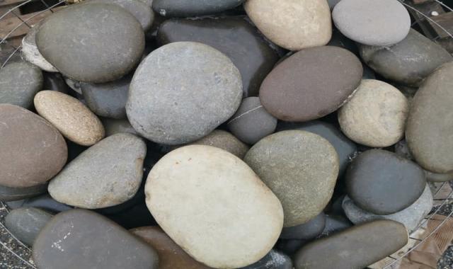 سنگ دکوراتیو قلوه؛ مناسب باغچه حیاط (سفید آبی قرمز) 15 سانتی متر