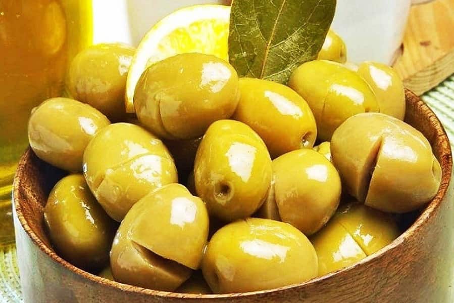 زیتون شکسته درشت؛ قلیایی شور خشک ضد سرطان Calcium (روغن پرورده)