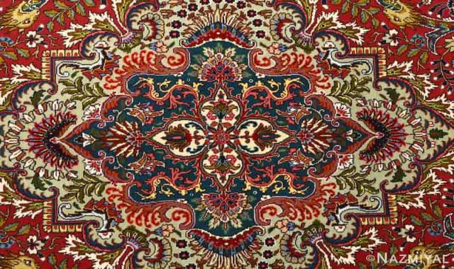 فرش دستباف اردکان 6 متری دست دوم (قالی) کرک پشم ابریشم بدون پرزدهی