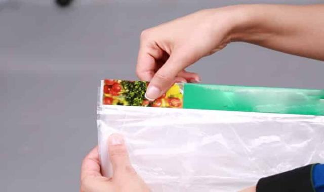 نایلون فریزر چسبی؛ سطح براق شفاف 3 سایز کوچک متوسط بزرگ