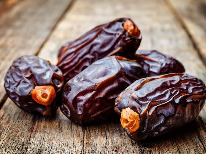 خرمای سیاه؛ شیرین تازه ضد التهاب فسفر آهن magnesium