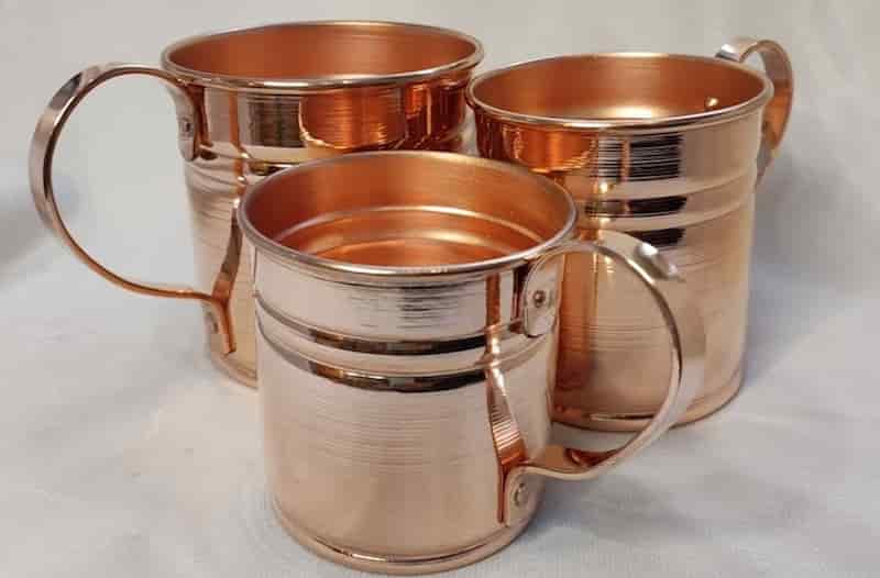 ظروف مسی چینی؛ قابلمه سینی کاسه 3 رنگ نقره ای سفید خاکستری