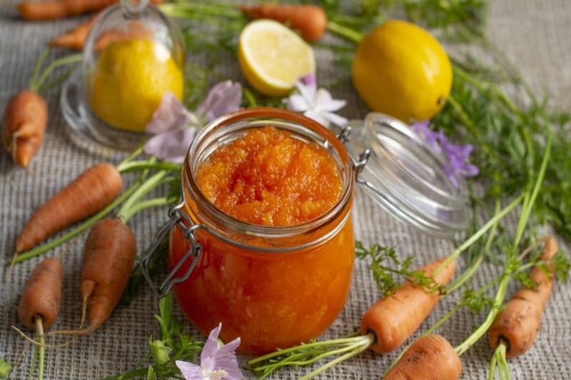 مربای هویج تبرک؛ نارنجی حاوی فیبر پروتئین ویتامین A