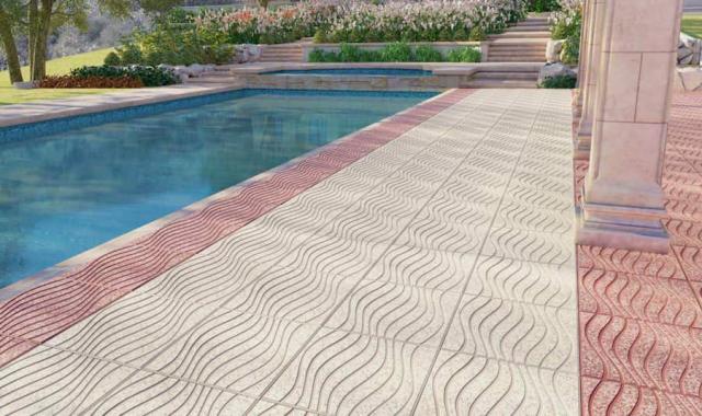 موزاییک حیاط در ساری؛ عمر طولانی ماده اولیه (ماسه شن آب) ابعاد 40*40