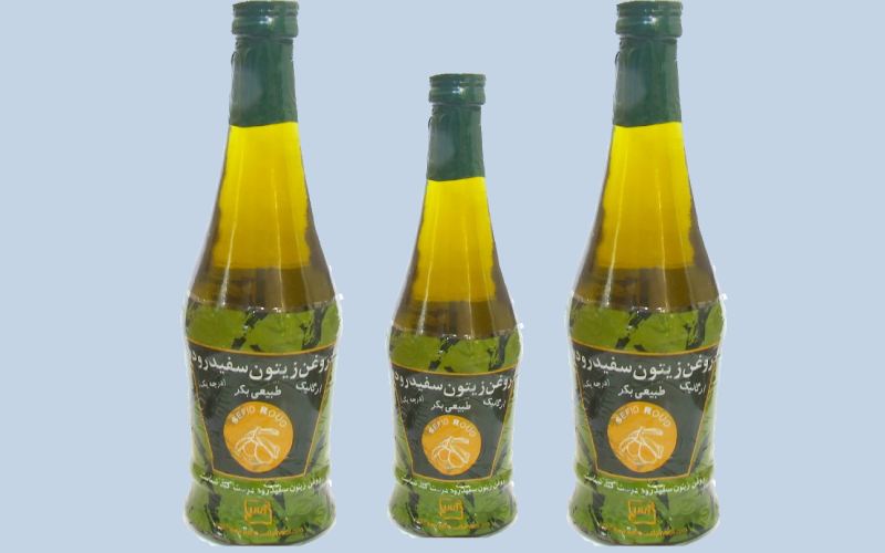 روغن زیتون سفیدرود؛ شفاف رقیق ارگانیک سلامتی قلب پوست Calcium