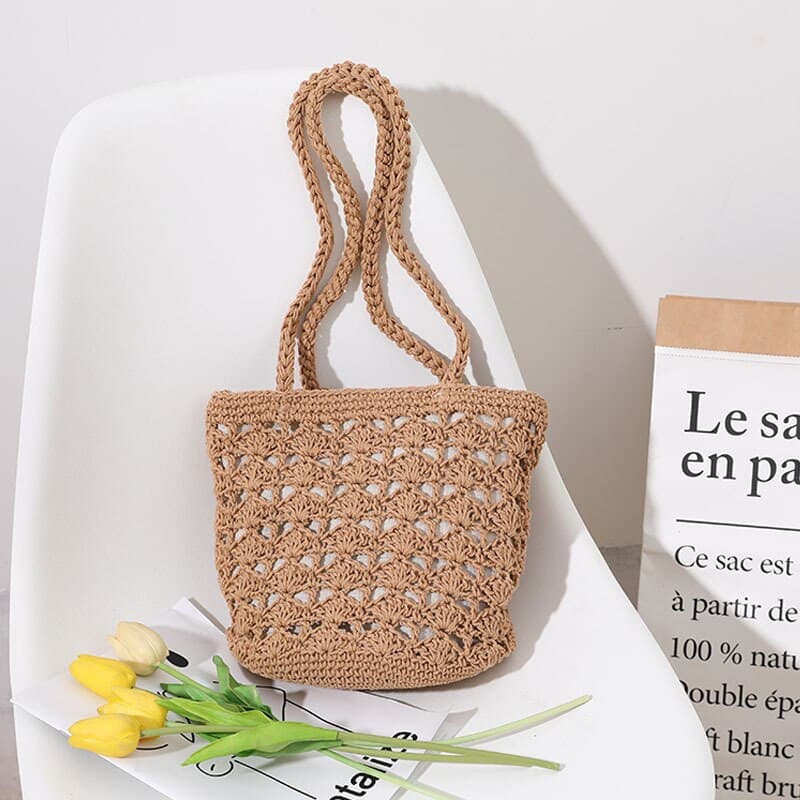 کیف بافتنی مکرومه؛ لباس چرم ماندگاری بالا Knitted Bags