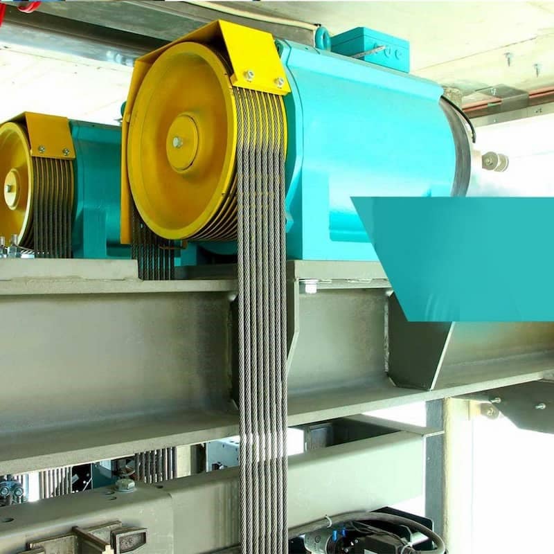 قطعات آسانسور بندرعباس؛ درب کابین تسمه چرخ دنده 2 نوع باری حمل انسان