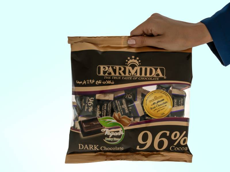 شکلات تلخ پارمیدا؛ کاکائویی کاهش فشار خون وکیوم 220 گرمی