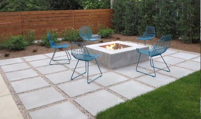 موزاییک حیاط در اردبیل؛ سیمان ماسه شن 2 روش پرس ویبره