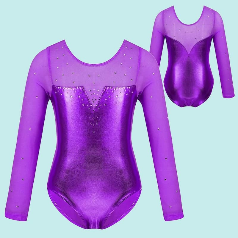 لباس ورزشی ژیمناستیک دخترانه؛ فاقد زیپ بند 3 تکه تیشرت شلوار شورت