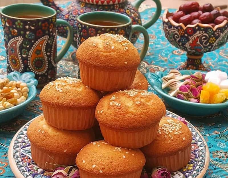 کیک یزدی کرم دار؛ خانگی صنعتی نرم اسفنجی ویتامین (A C K B)